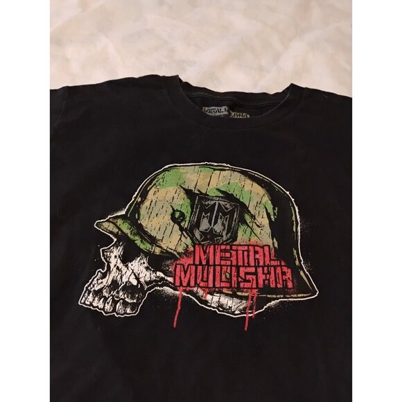 Metal Mulisha Platoon Mens Black Tee T-Shirt Large - Picture 1 of 4